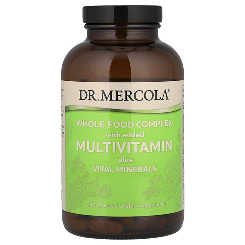 Dr. Mercola, Whole-Food Complex With Added Multivitamin Plus Vital Minerals, 240 Tablets