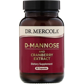 Dr. Mercola, D-Mannose and Cranberry Extract, D-Mannose und Cranberry-Extrakt, 60 Kapseln