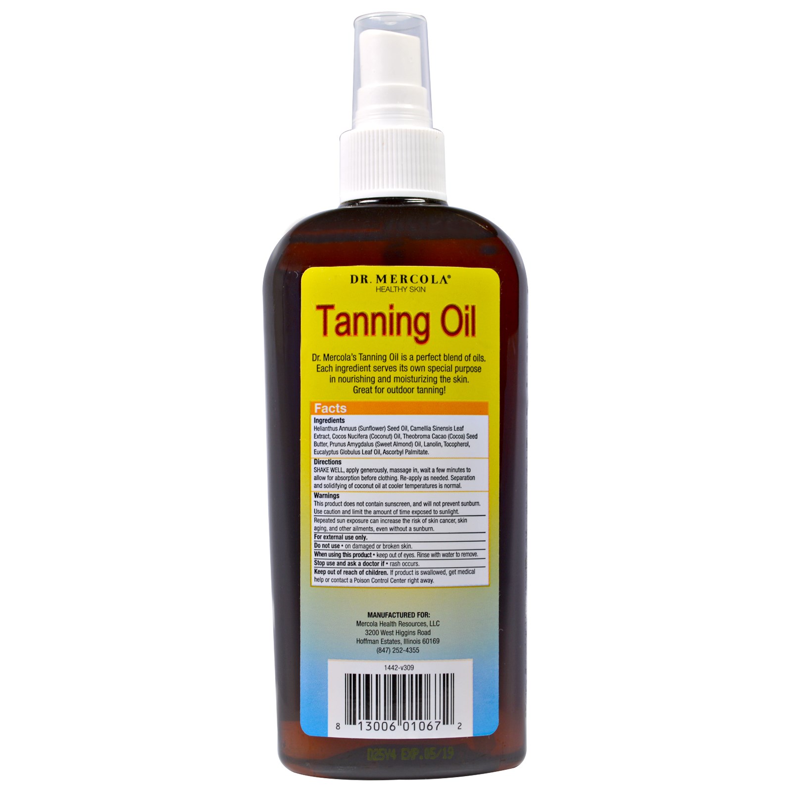Dr. Mercola, Tanning Oil, 8 fl oz (236 ml) iHerb