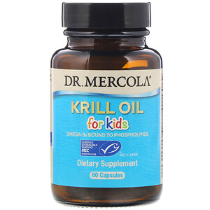 ДР. Меркола, Krill Oil for Kids, 60 Capsules отзывы покупателей