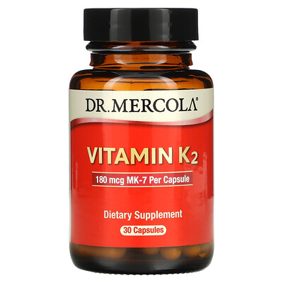 Dr. Mercola Витамин K2, 180 мкг, 30 капсул