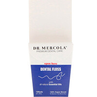 Premium Dental Care, Dental Floss, 100% Vegan-Waxed, 100 yds (91.44 m) - изображение