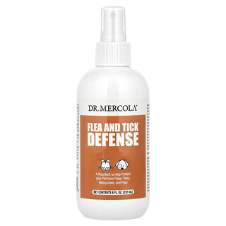 Dr. Mercola, Flea and Tick Defence, for Dogs and Cats, 8 fl oz (237 ml)
