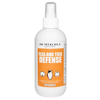 Dr. Mercola, defensa contra pulgas y garrapatas, para perros y gatos, 8 oz (237 ml)