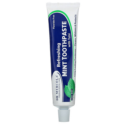 

Dr. Mercola Refreshing Toothpaste with Tulsi Cool Mint 3 oz (85 g)