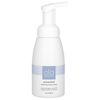 Dr. Mercola, Ola Botanicals, skummende håndsåpe, uparfymert, 8 fl oz (236 ml)