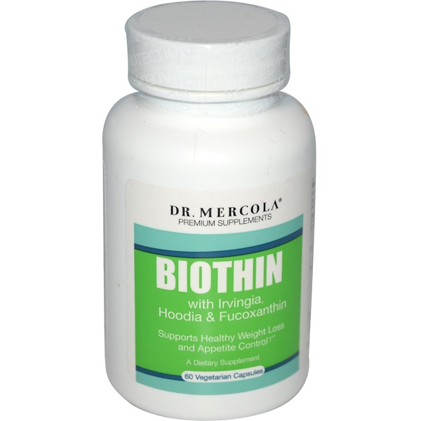 Dr. Mercola, Premium Supplements, BioThin with Irvingia, Hoodia & Fucoxanthin, 60 Veggie Caps (Discontinued Item) 