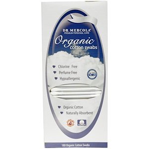 Отзывы о ДР. Меркола, Organic Cotton Swabs, 180 Count
