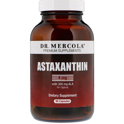 

Dr. Mercola Астаксантин, 4 мг, 90 капсул