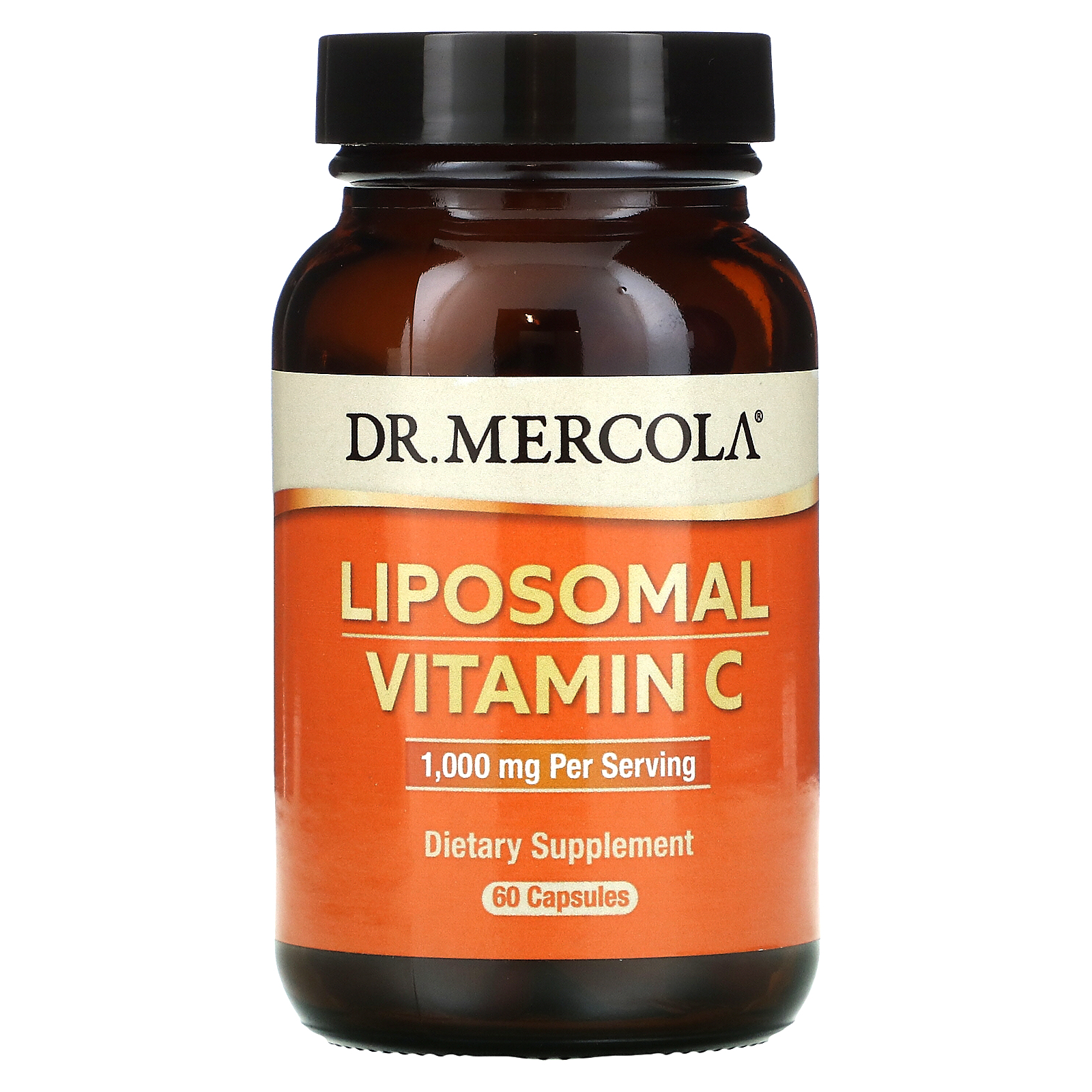 iHerb 日本美妝 補充品 Dr. Mercola, 脂質體維生素 C,1000 毫克,60 粒膠囊
