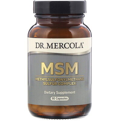 Dr. Mercola MSM, Methylsulfonylmethane Sulfur Complex, 60 Capsules