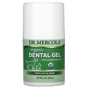 Отзывы о ДР. Меркола, Organic Dental Gel with Peppermint Oil, For Cats & Dogs, 2 oz (56.6 g)