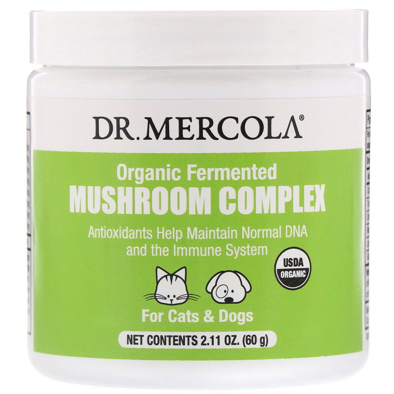 Dr. Mercola, Organic Fermented Mushroom Complex, For Cats & Dogs, 2.11