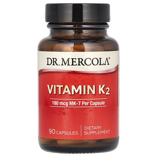 Dr. Mercola‏, فيتامين ك2، 180 مكجم، 90 كبسولة