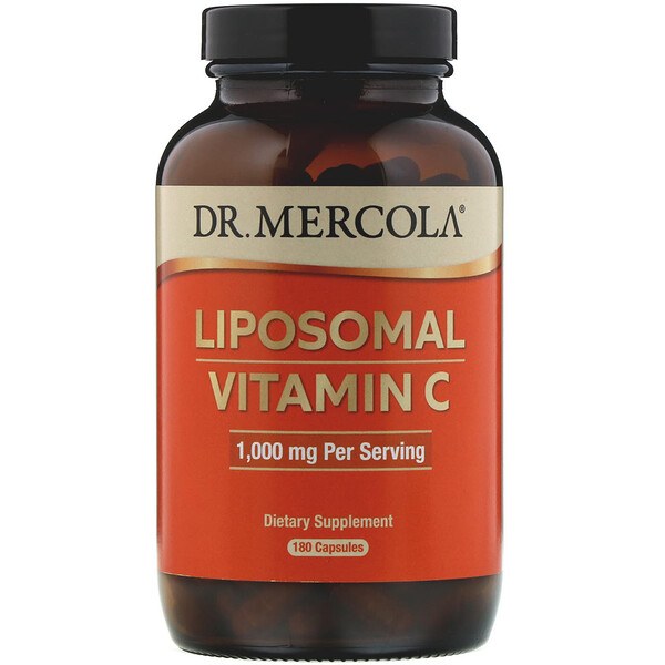 Dr. Mercola, Липосомальный витамин C, 500 мг, 180 капсул