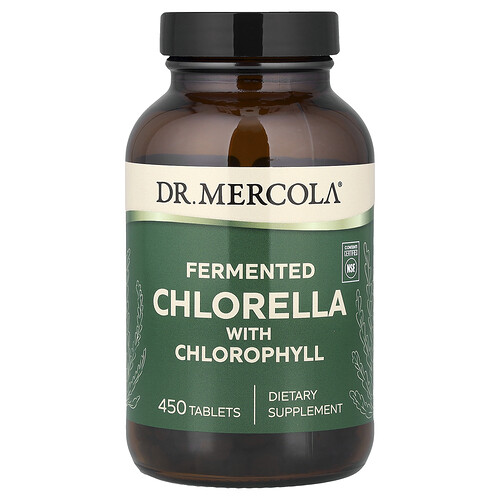 Dr. Mercola Fermented Chlorella with Chlorophyll, 450 Tablets