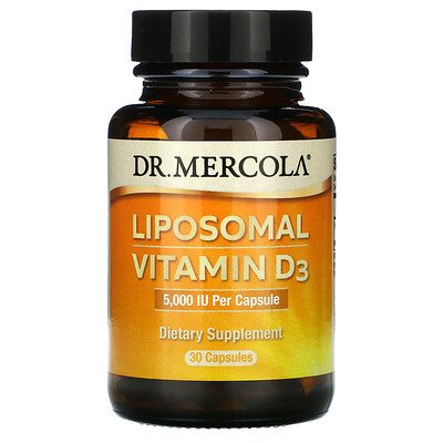 Dr. Mercola липосомальный витамин D3, 5000 МЕ, 30 капсул