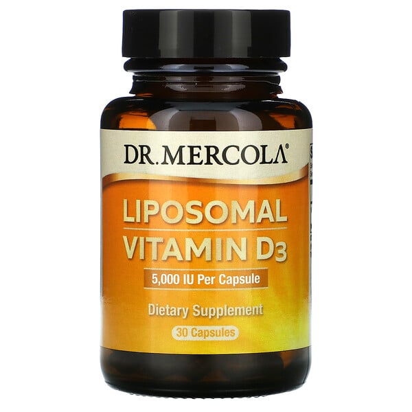 Dr. Mercola, Liposomal Vitamin D3, 5,000 IU, 30 Capsules - iHerb