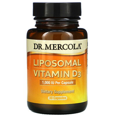 Dr. Mercola липосомальный витамин D3, 1000 МЕ, 30 капсул