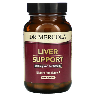 Dr. Mercola пищевая добавка с ацетилцистеином для здоровья печени, 60 капсул