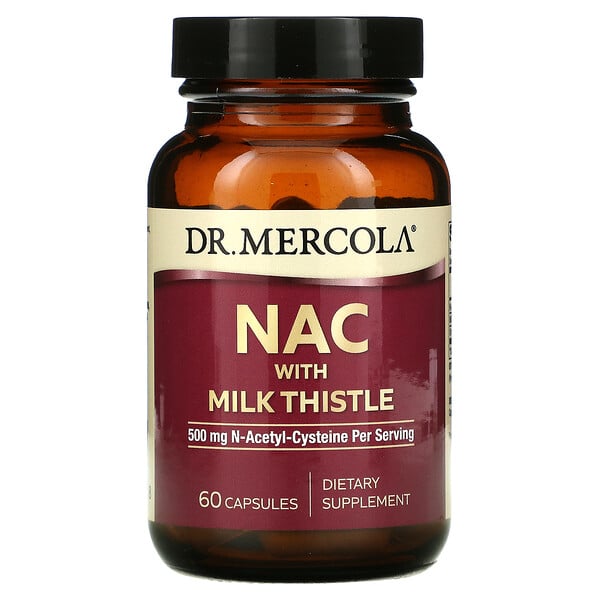 NAC dengan Silybum, 500 mg, 60 Kapsul