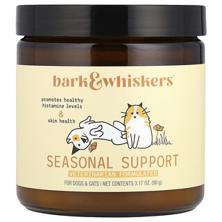 Dr. Mercola, Bark & Whiskers™, Sezónna podpora, Pre psy a mačky, 90 g