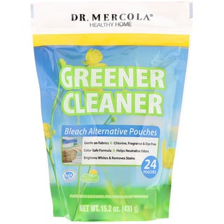 Dr. Mercola, Greener Cleaner, Bleach Alternative Pouches, 24 Pouches