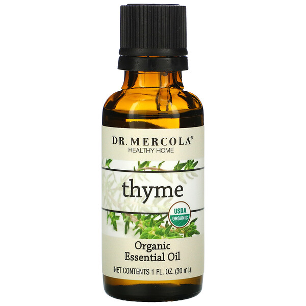 Dr. Mercola, Organic Essential Oil, Thyme, ätherische Öle in Bio-Qualität, Thymian, 30 ml (1 fl. oz.)