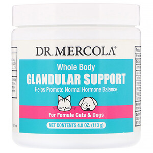 Отзывы о ДР. Меркола, Whole Body Glandular Support, For Female Cats & Dogs, 4.0 oz (113 g)