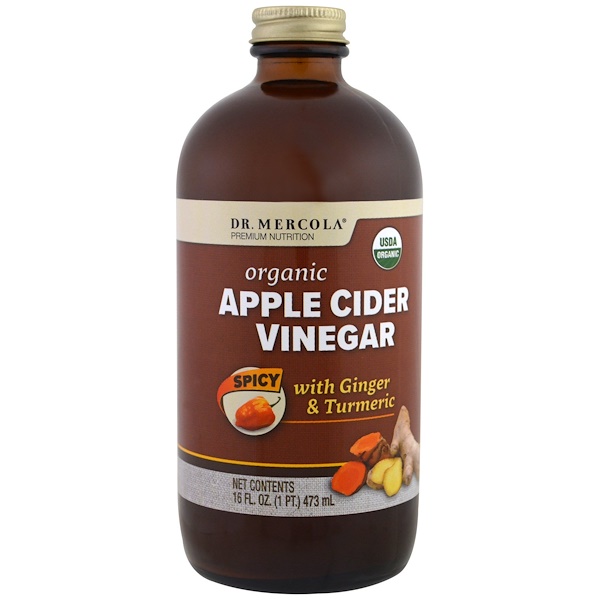 Dr. Mercola, Organic Apple Cider Vinegar, Spicy, 16 oz