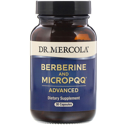 Dr. Mercola MicroPQQ и берберин с улучшенной рецептурой, 30 капсул