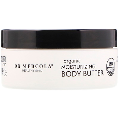 Dr. Mercola Organic Moisturizing Body Butter, Unscented, 4 oz (113 g)