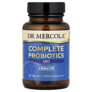 Dr. Mercola, Probióticos Completos, SBO , 4 Bilhões de UFCs, 30 Cápsulas
