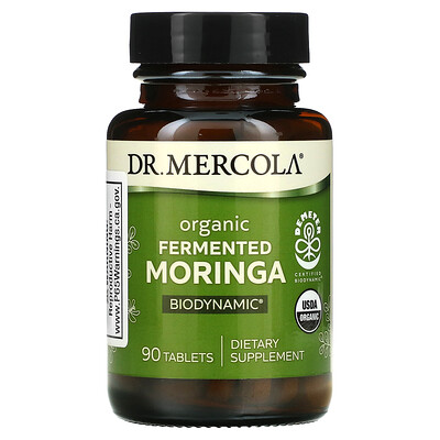 Dr. Mercola Biodynamic Organic Fermented Moringa 90 Tablets