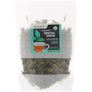 Отзывы о ДР. Меркола, Organic Sencha Green, Loose Leaf Tea, 4 oz (113.4 g)
