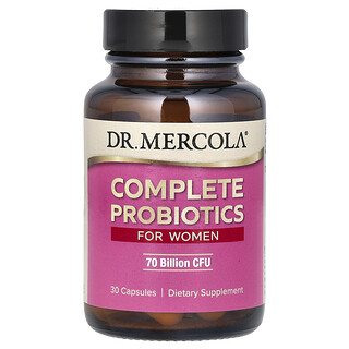 Dr. Mercola, Kompletné probiotiká pre ženy, 70 miliárd CFU, 30 kapsúl