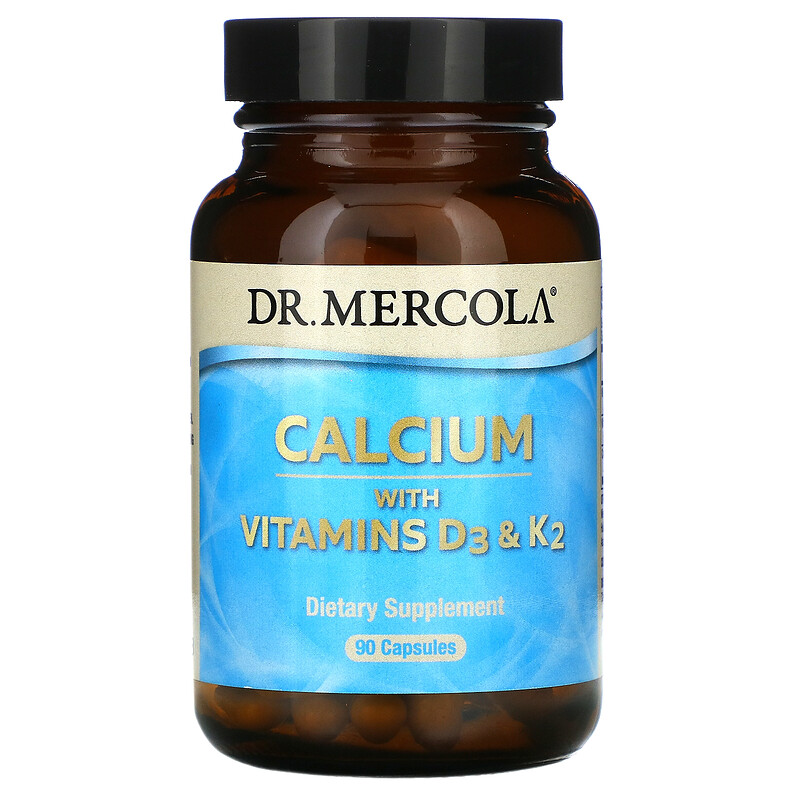 Dr. Mercola, Calcium with Vitamins D3 & K2, 90 Capsules iHerb