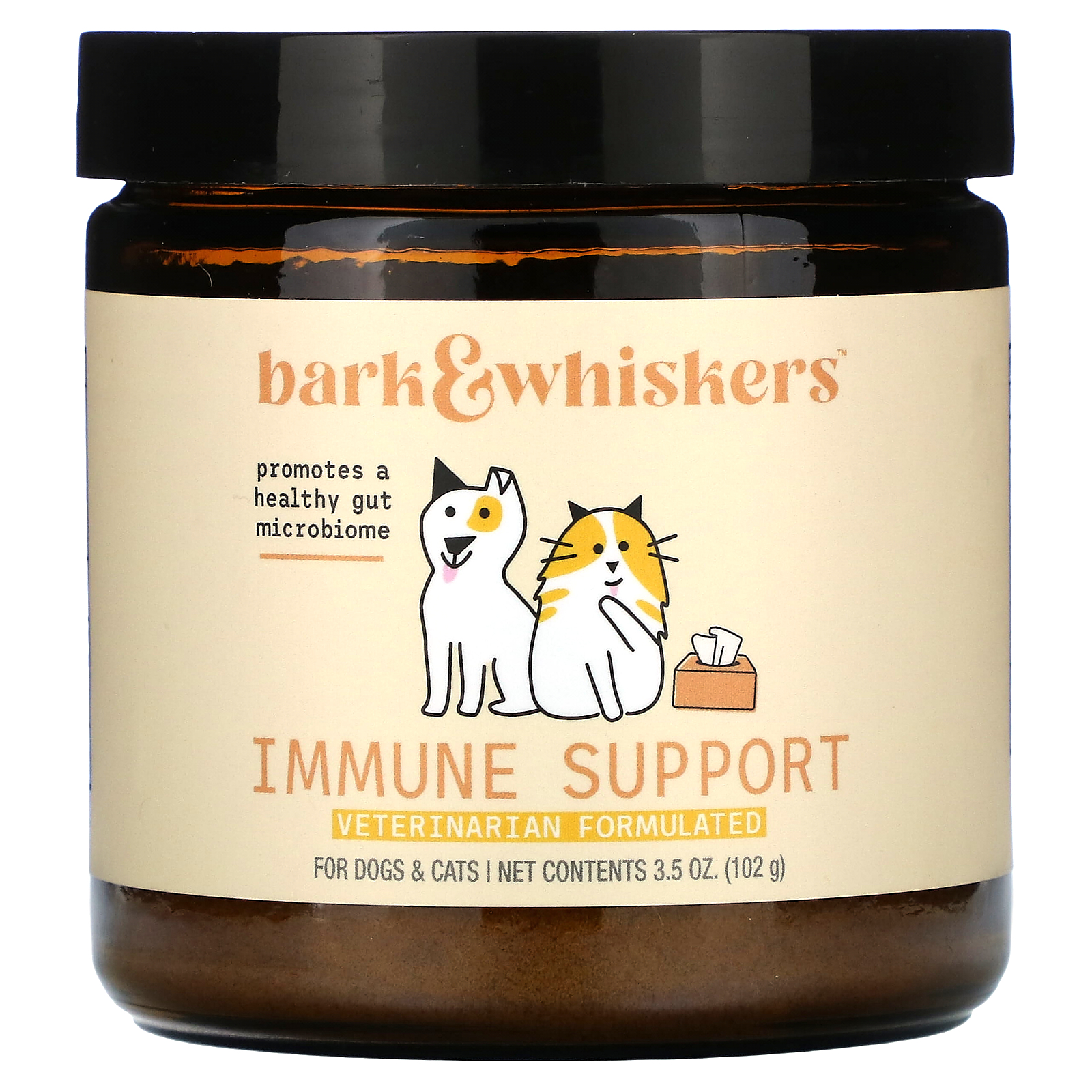 Dr. Mercola (닥터머콜라), Bark & Wheats™, 면역력 강화, 강아지 및 고양이용, 102g(3.5oz)