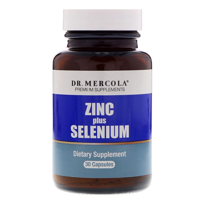 Dr. Mercola, Zinc Plus Selenium, 30 պարկուճ