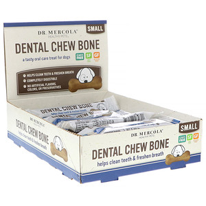 Отзывы о ДР. Меркола, Dental Chew Bone, Small, For Dogs, 12 Bones, 0.77 oz (22 g) Each