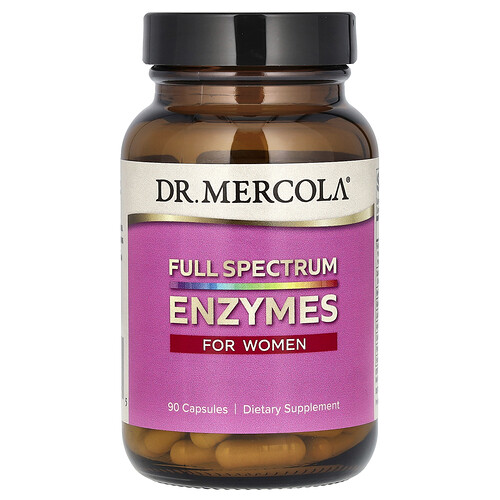 Dr. Mercola, Full Spectrum Enzymes for Women, Vollspektrumenzyme für Frauen, 90 Kapseln