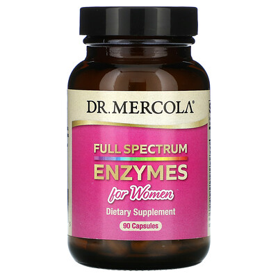 Dr. Mercola Full Spectrum Enzymes for Women, 90 Capsules