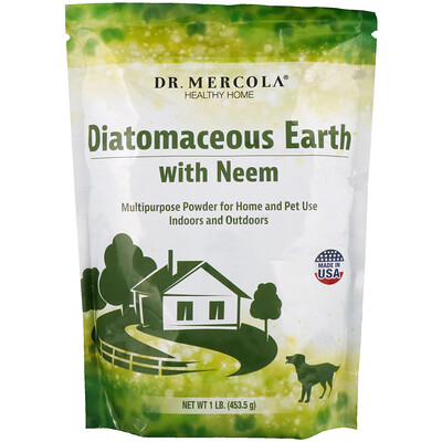 Dr. Mercola Diatomaceous Earth with Neem, 1 lb (453.5 g)