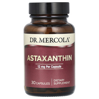 Dr. Mercola, Astaxantina, 12 mg, 30 cápsulas