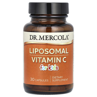 Dr. Mercola, липосомальный витамин C для детей, 30 капсул (125 мг в 1 капсуле)