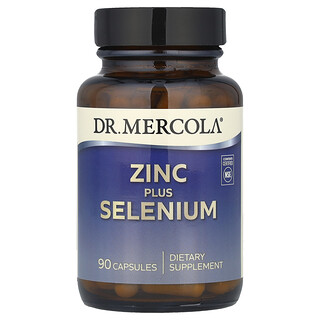 Dr. Mercola, цинк и селен, 90 капсул