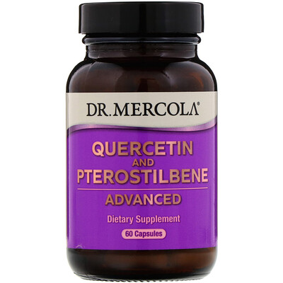 Dr. Mercola Кверцетин и птеростильбен с усовершенствованной рецептурой, 60 капсул