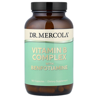 Product Image for Dr. Mercola, Vitamin B Complex with Benfotiamine, 180 Capsules