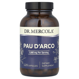 Dr. Mercola, Pau D'Arco, 120 Kapsül (Kapsül başına 500 mg)