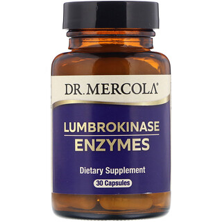 Dr. Mercola, ферменты люмброкиназы для пищеварения, 30 капсул